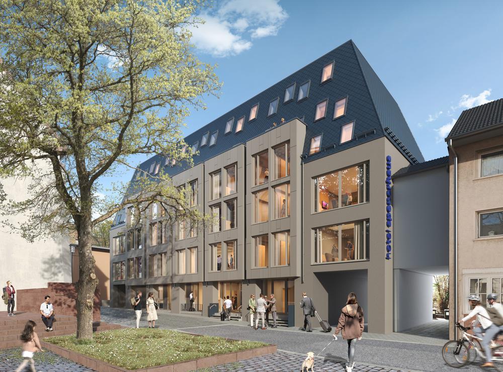 2026 wurde das kernsanierte Hotel Spenerhaus wiedereröffnet. Das Bild wurde mit KI erstellt.
