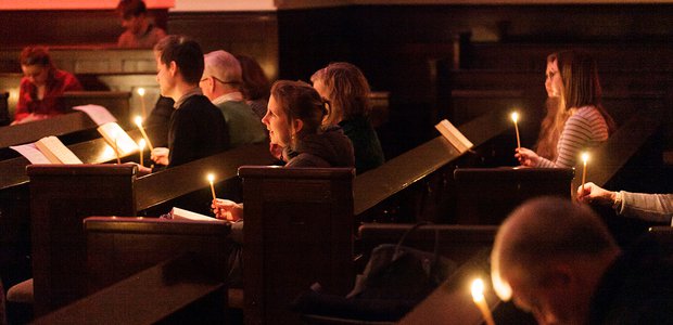 Abendgottesdienst in der Offenbacher Friedenskirche. | Foto: Ilona Surrey