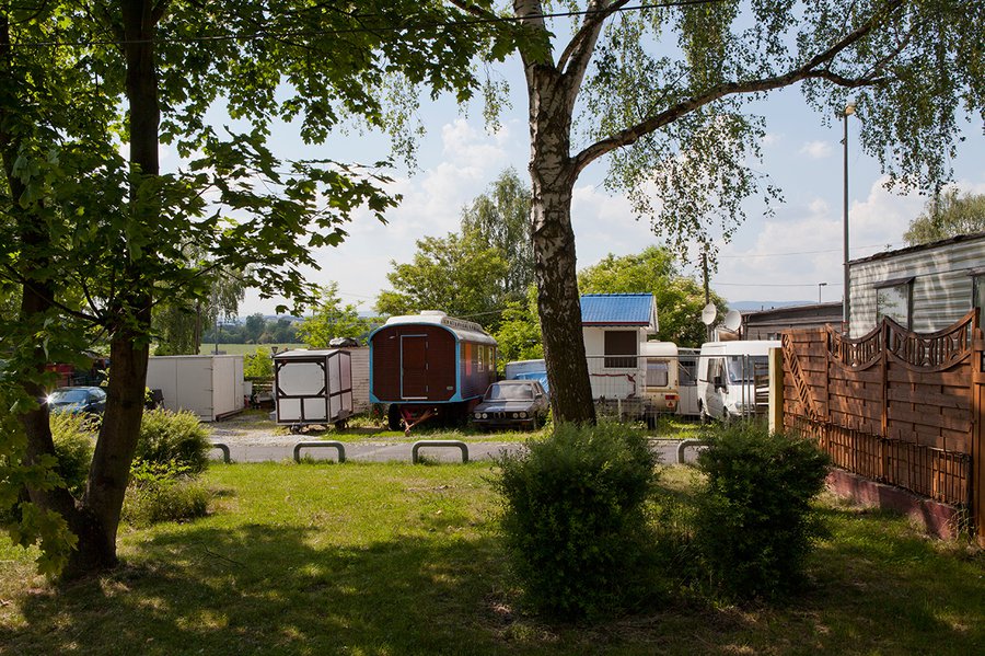 Mobilität als Lebensweise: Seit den 1950er Jahren leben Menschen auf einem Gelände in Eschersheim. | Foto: Rolf Oeser
