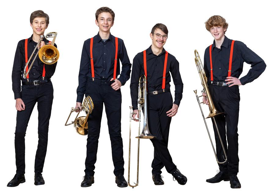 Eins von vielen Ensembles der Bläserschule in den vergangenen Jahren: CapellaTromboni I Foto: Rolf Oeser