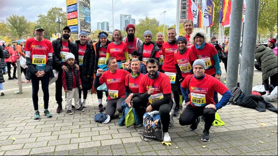 Im Zeichen der Inklusion und der EKHN beim Marathon unterwegs I Foto: Peter Noss