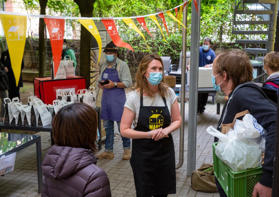 Katrin Groht hat den Pop-up-Markt im Gutleutviertel initiiert. | Foto: Rolf Oeser