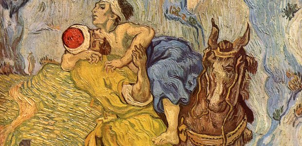 Der "barmherzige Samariter" aus der Bibel wurde zum Beispiel für die zivilisatorische Kraft der uneigennützigen Hilfe schlechthin. Hier ein Bild von Vincent Van Gogh (Ausschnitt), inspiriert von Eugène Delacroix. | Foto: gemeinfrei