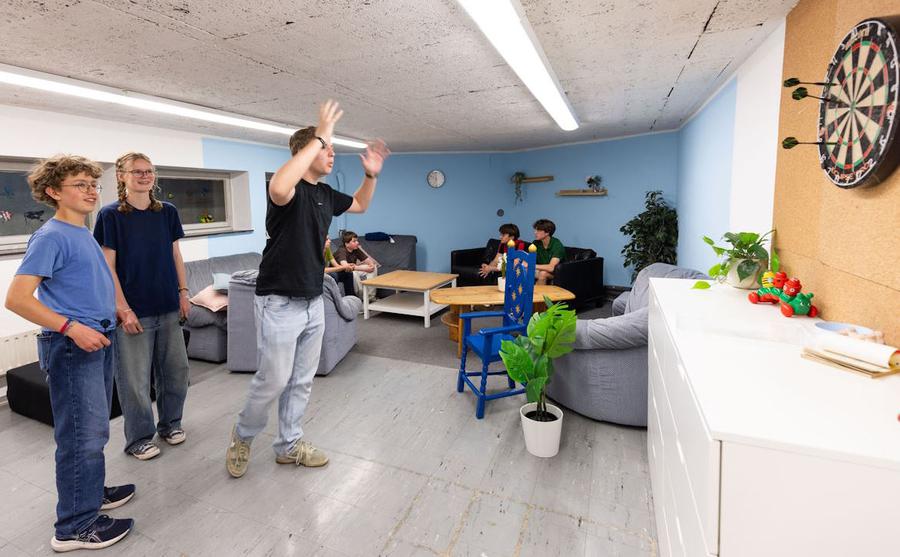 Zukunft ungewiss: Jugendraum im evangelischen Gemeindehaus in Frankfurt-Niederursel. | Foto: Sophie Schüler