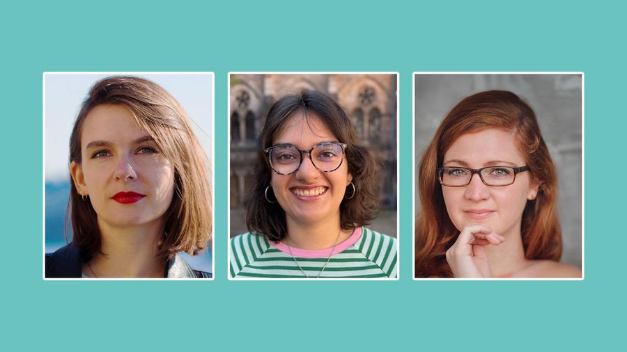Die drei Preisträgerinnen PD Dr. Christiane Nagel, Nasreen Sarah Shah und Professorin Christine Wenona Hoffmann (v.l.)