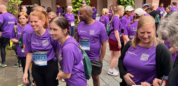 Das ERV-Team beim JP-Morgan-Lauf 2025