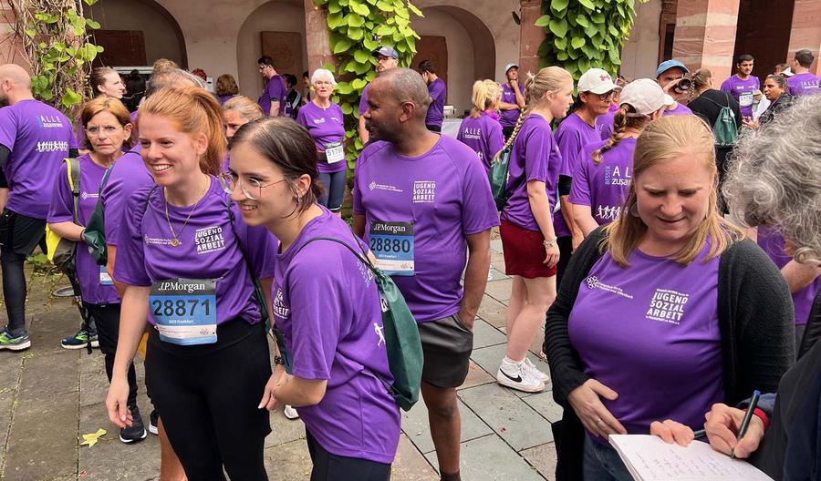 Das ERV-Team beim JP-Morgan-Lauf 2025