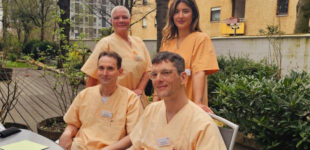 Vier Kolleg:innen aus dem Evangelischen Hospiz Frankfurt und dem Anni-Emmerling-Haus in Offenbach haben an der Fortbildung „Aktivitas“ teilgenommen