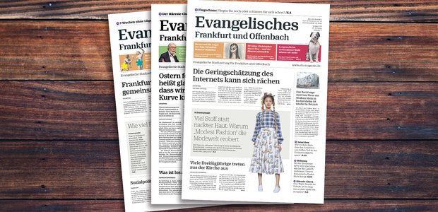 Fünf mal im Jahr erscheint "Evangelisches Frankfurt und Offenbach"