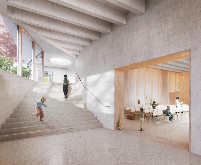 Haus der Frankfurter Jugendkirchenmusik - Entwurf von Barkow Leibinger 2