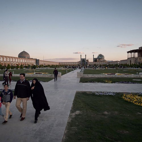 Der Meydan-e Imam in Isfahan ist der zweitgrößte Platz der Welt  |  Fotograf: Matthias Schmidt