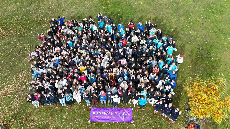 Das bisher größte Camp für Konfis aus Frankfurt und Offenbach  |  Foto: Lena Haas
