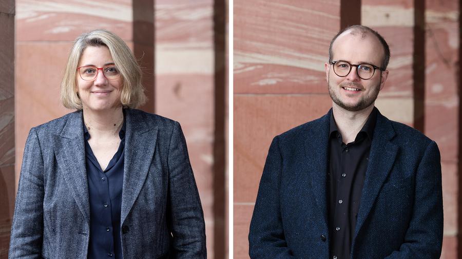 Maibritt Gustrau, Pfarrerin für Ökumene, und Malte Dücker, Pfarrer für Gesellschaftliche Verantwortung und persönlicher Referent des evangelischen Stadtdekans  |  Fotos: Rolf Oeser
