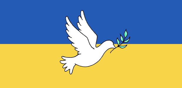 Frieden für die Menschen in der Ukraine  |  Illustration: Felix Volpp