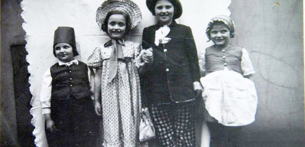 Purim-Fest im jüdischen Kinderhaus, vermutlich 1938. Foto: Privat.