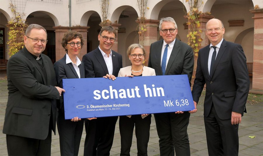 Im Frankfurter Dominikanerkloster wurde das Motto des Ökumenischen Kirchentags vorgestellt  |  Foto: ÖKT